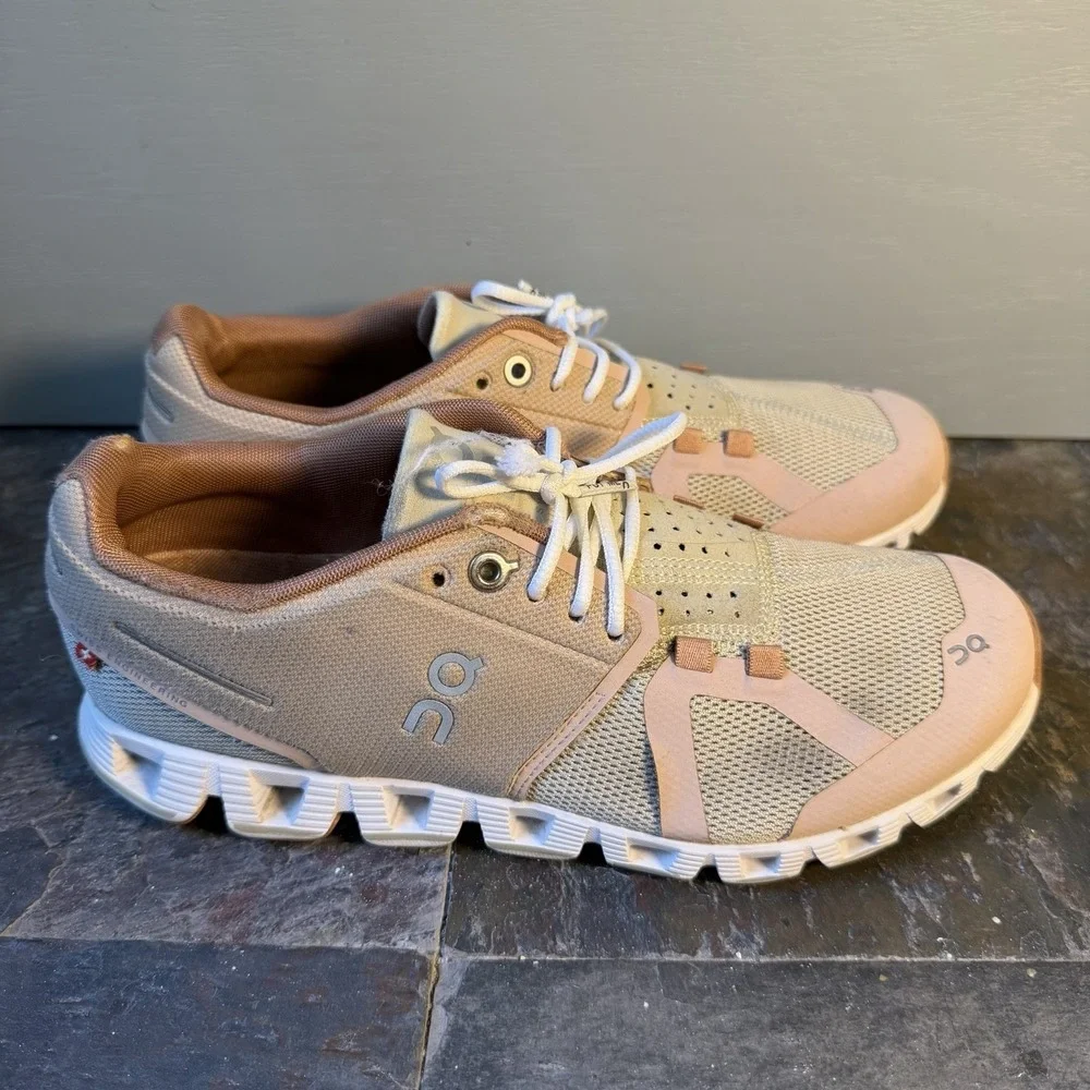 ON CLOUD 5 WOMEN'S RUNNING SHOES ROSE/ SHELL SIZE 7.5